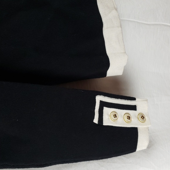 Adrienne Vittadini Women's Small Black & White Cardigan - Picture 5 of 11